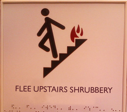 Flee Upstairs Shrubbery.